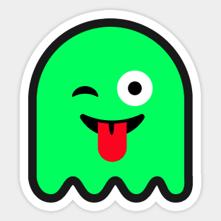 Ghost Green Glow Sticker